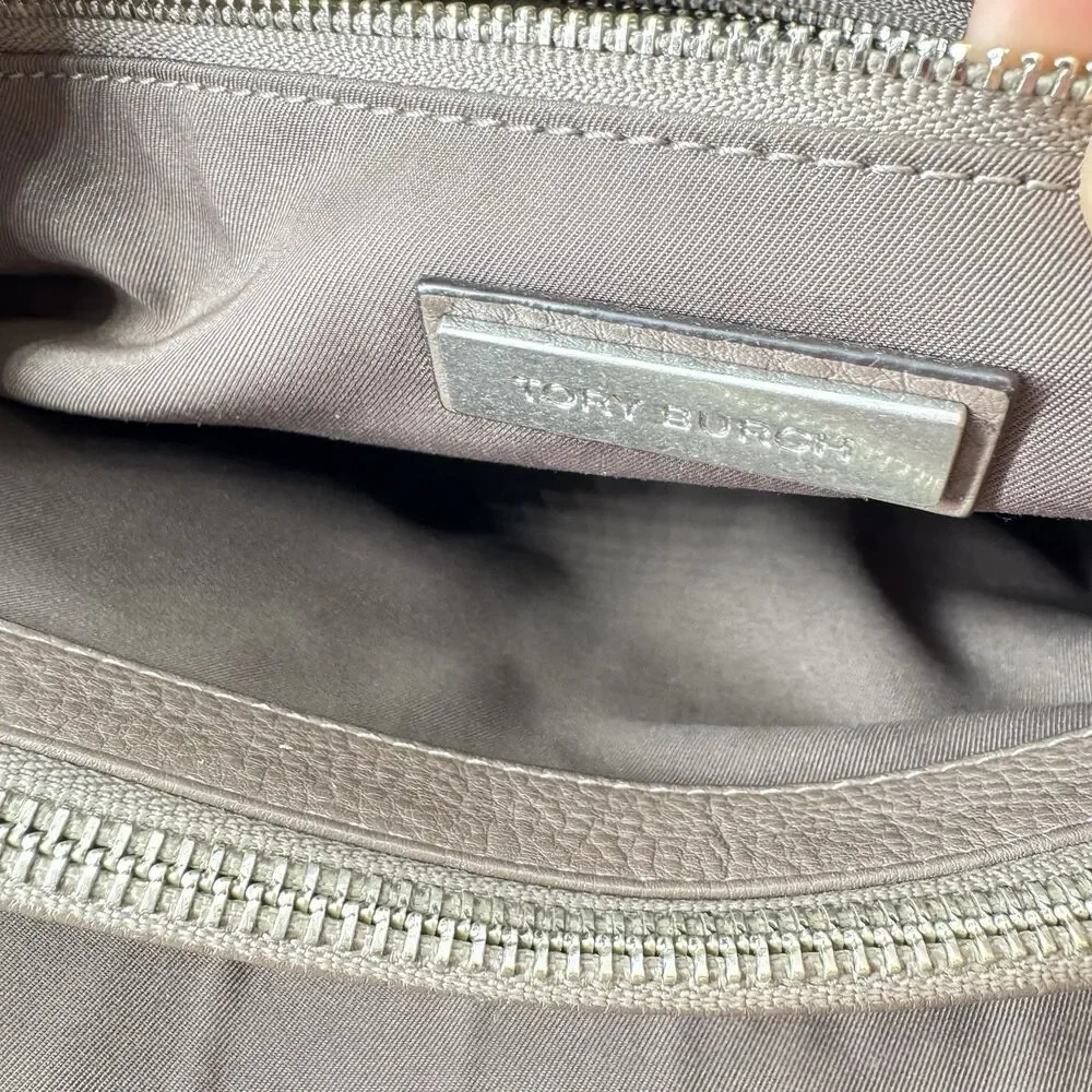 Tory Burch McGraw Brown Leather 2-Way Tote Crossbody Shoulder Bag